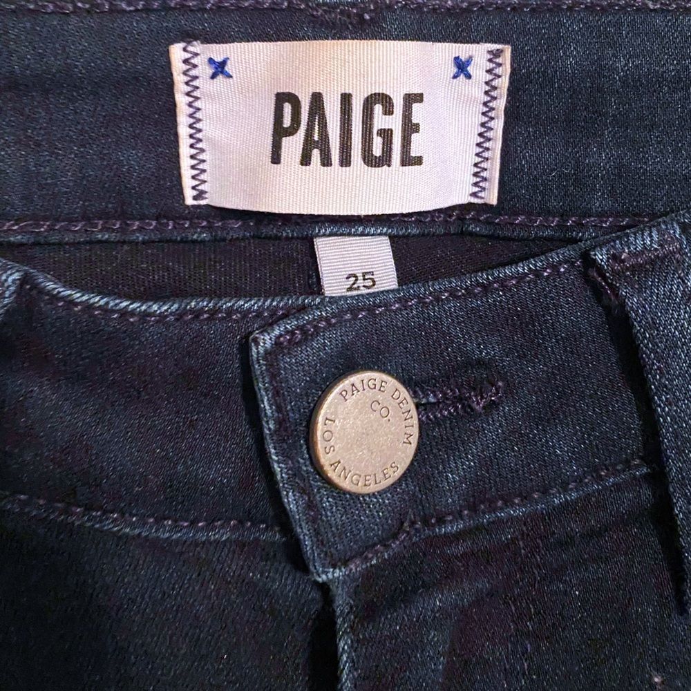 Paige "Verdugo" Ultra Skinny Jeans, Lana, Size 25 - Picture 6 of 7
